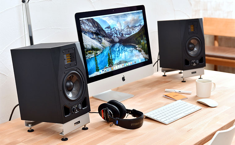 desk speaker stands