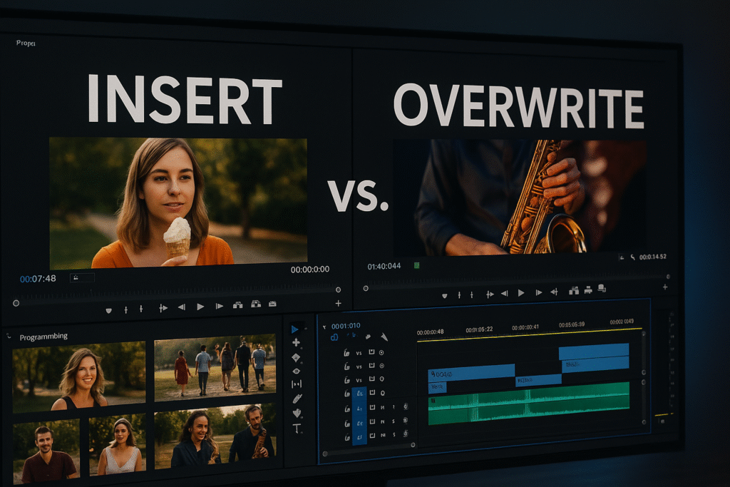insert edit and overwrite edit